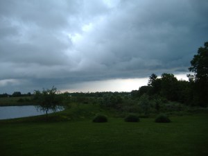 These were the storm clouds that forced me to take cover in a childcare center